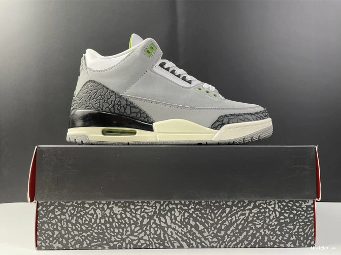Cheap TB Retro Jordan Air 3 Chlorophyll 136064-006 0820